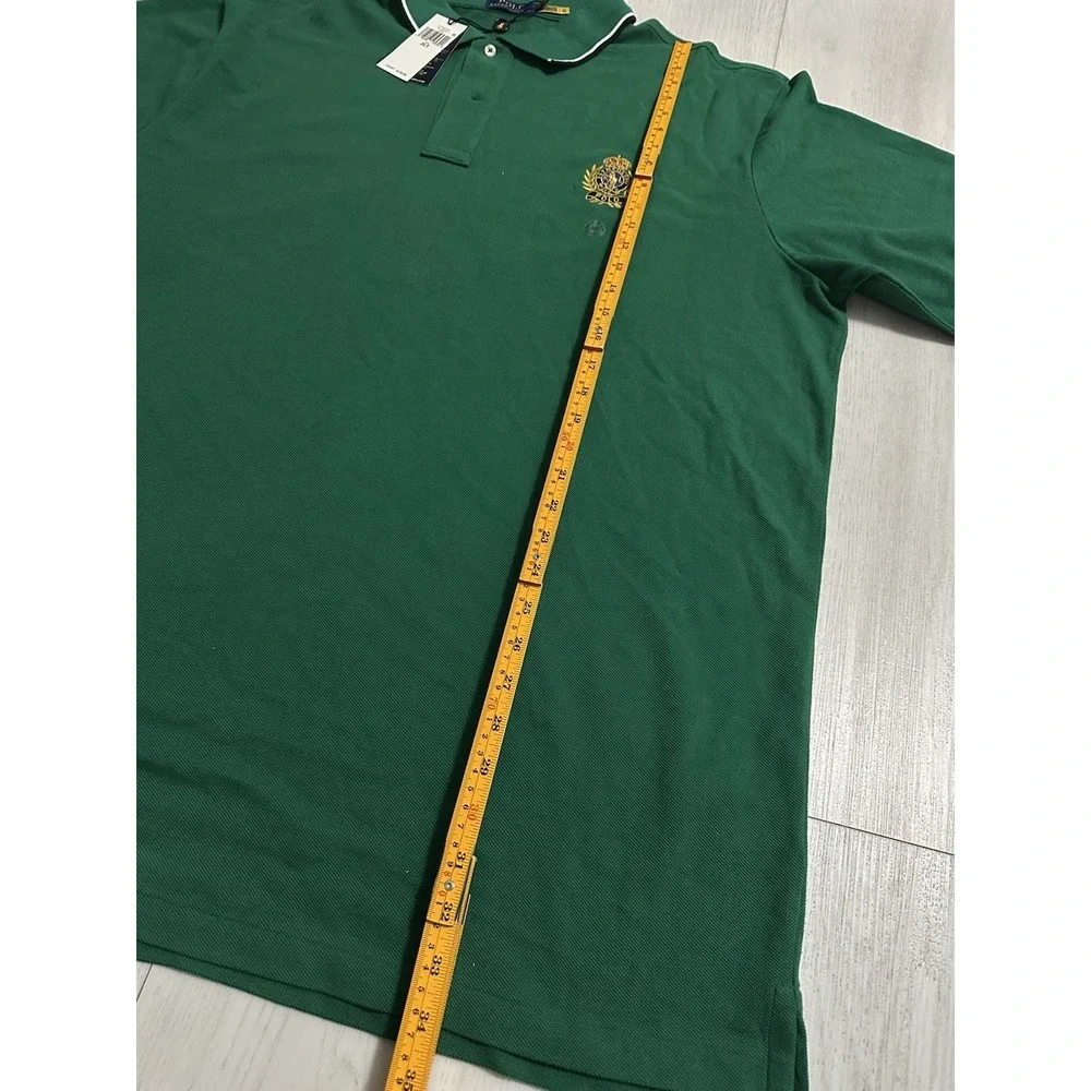 NWT Polo Ralph Lauren Men's Crest Mesh Polo Shirt Green‎ Sz 2XLT $148